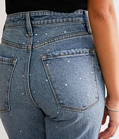 Rhinestone 90's Straight Stretch Jean