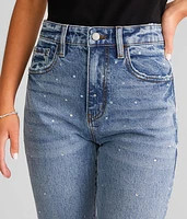 Rhinestone 90's Straight Stretch Jean