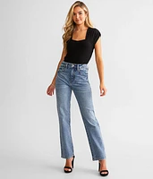 Rhinestone 90's Straight Stretch Jean
