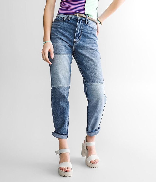 Gilded Intent 90's Split Hem Wide Leg Stretch Jean - Women's Jeans