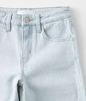 Girls - High Rise Wide Leg Cropped Jean