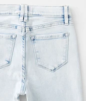 Girls - High Rise Cropped Flare Stretch Jean