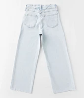 Girls - High Rise Cropped Wide Leg Jean