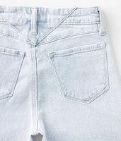 Girls - High Rise Cropped Wide Leg Jean