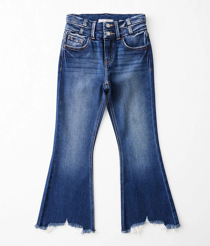 Girls - High Rise Cropped Flare Jean