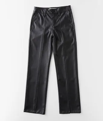 Girls - Kan Can Signature Faux Leather Split Pant
