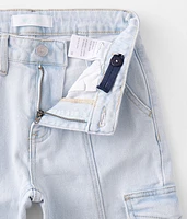 Girls - High Rise Cargo Flare Stretch Jean