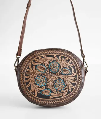 Myra Bag Druid Round Leather Purse