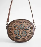 Myra Bag Druid Round Leather Purse