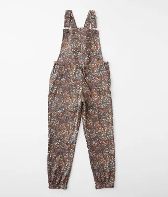 Girls - Willow & Root Floral Print Overalls