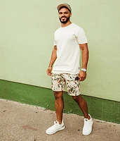 Floral Cargo Stretch Short