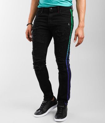 PREME Black Moto Skinny Stretch Jean