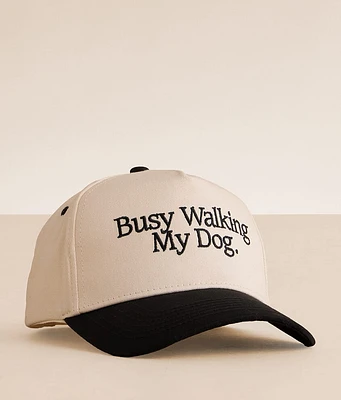 Kenz Kustomz Busy Walking My Dog Baseball Hat