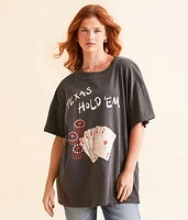Texas Hold 'Em Oversized T-Shirt