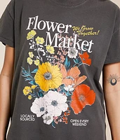 Flower Market Oversized T-Shirt