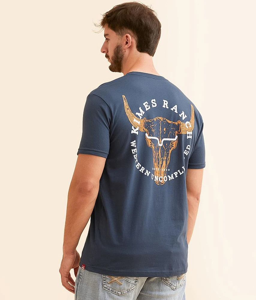 Kimes Ranch Bison Skull T-Shirt