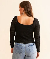 Front Tie Lace Top