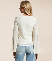 Cinch Tie Lace Top
