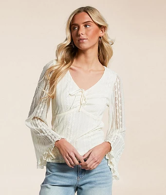 Cinch Tie Lace Top