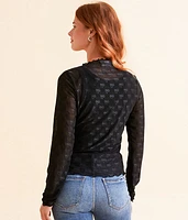 Bow Mesh Top