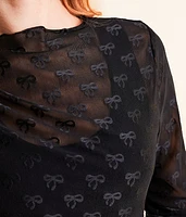 Bow Mesh Top