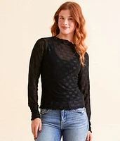 Bow Mesh Top