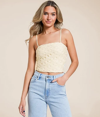 Floral Crochet Tube Top