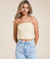 Floral Crochet Tube Top