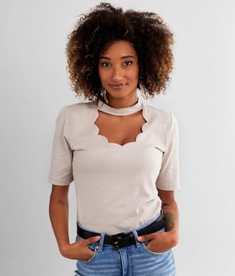Willow & Root Scalloped Top