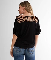 Strappy Surplice Top