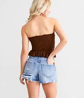 All-Over Lace Tube Top