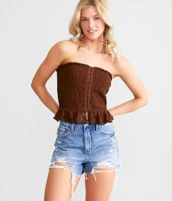 Willow & Root All-Over Lace Tube Top
