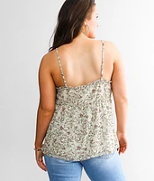 Floral Chiffon Tank Top