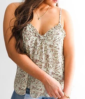 Floral Chiffon Tank Top