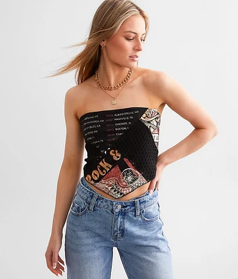 Rock & Roll Cropped Tube Top
