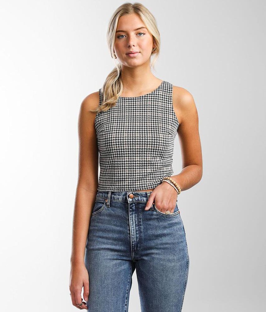 La La Land Houndstooth Tank Top