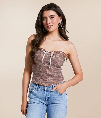 Lace Sweetheart Tube Top