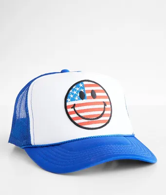 American Smiley Trucker Hat