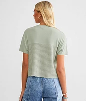 Waffle Knit Top