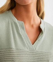 Waffle Knit Top