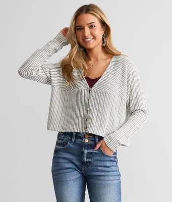 Willow & Root Ribbed Knit Cardigan Sweater