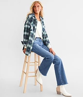 Plaid Boyfriend Flannel Shirt