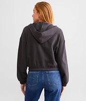 Fleece Cropped Hoodie