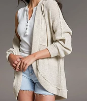 Textured Flyaway Cocoon Cardigan
