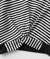 Girls - Twisted Hem Hoodie