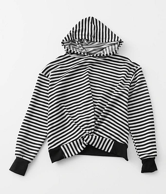 Girls - Twisted Hem Hoodie