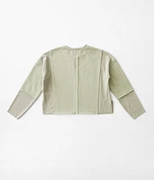 Girls - Raw Edge Pieced Pullover