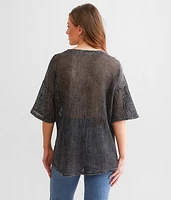 Fishnet Oversized T-Shirt