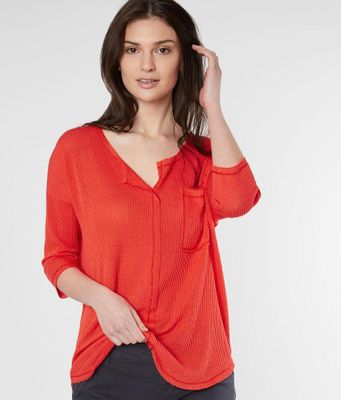 Daytrip Split Neck Top
