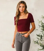 LE LIS Back Lace-Up Sweater